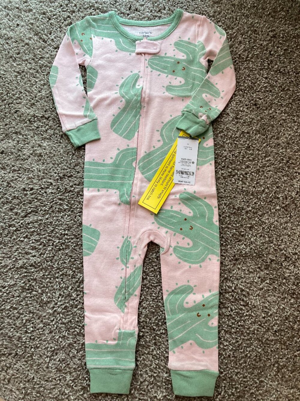 Carters Cactus Footie Pjs Size 18mo